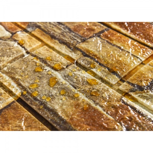 Set 5 x Tapet adeziv caramida - piatra maro, 77 x 70 cm, spuma, AC-001