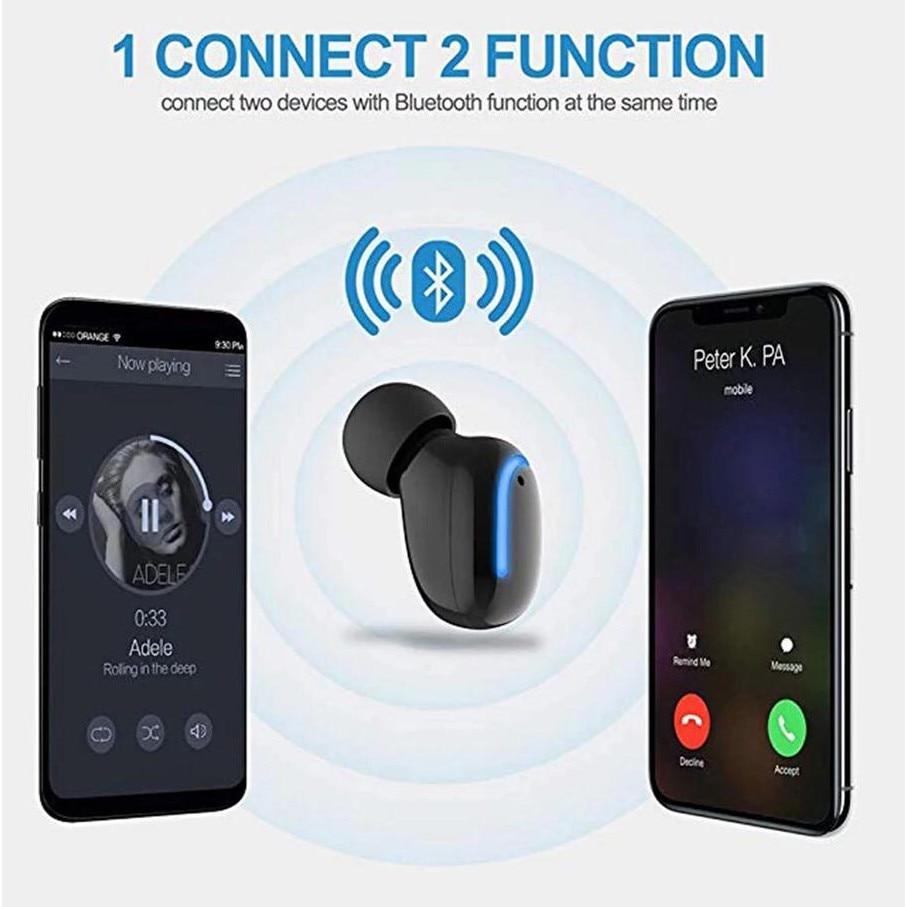 Casca Bluetooth HBQ-Q13S, Handsfree, TWS Single, incarcare Port USB inclus