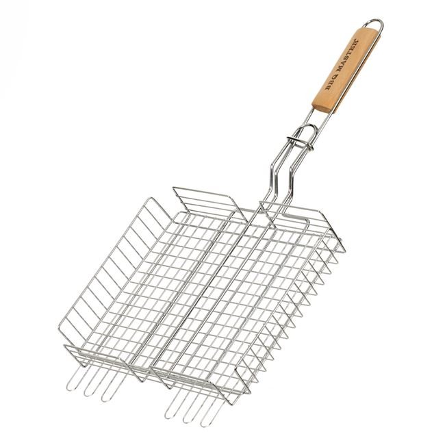 Grill pliabil pentru gratar 30x25x5 cm, BBQ Grill Square