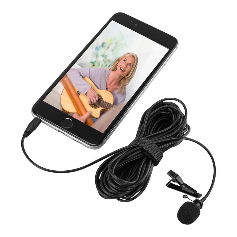 Microfon tip lavaliera Clip-ON pentru telefon, lungime 6 metri