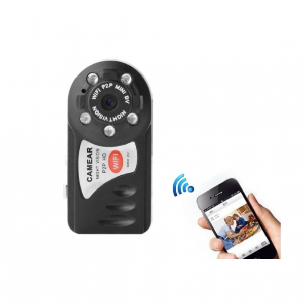 Mini camera video Wi-Fi P2P, baterie reincarcabila