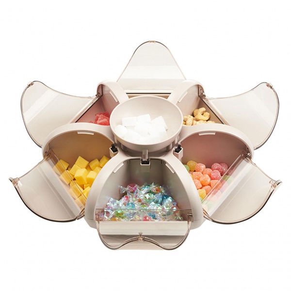 Cutie depozitare snacks/dulciuri, 6 compartimente
