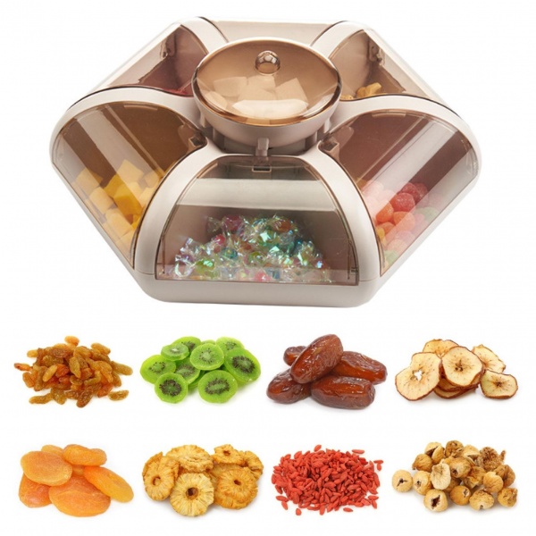 Cutie depozitare snacks/dulciuri, 6 compartimente
