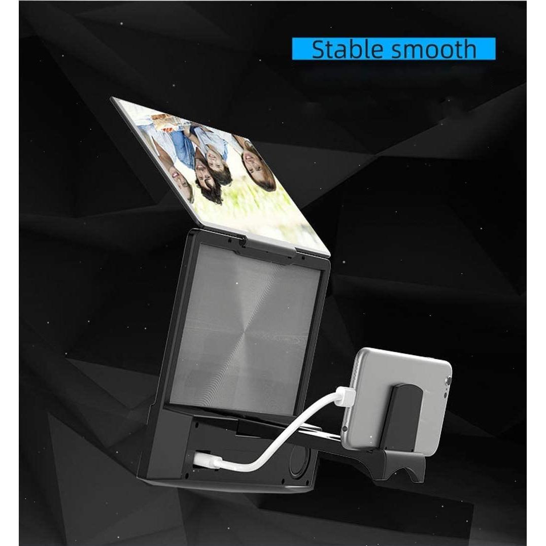 Ecran amplificator imagine telefon 3D, cu suport, HD, boxa, 8 inch