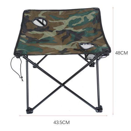 Masa de camping cu 2 scaune, imprimeu camuflaj