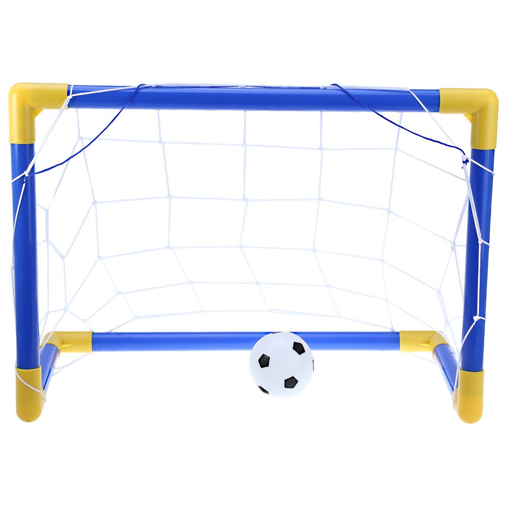 Set mini fotbal pentru copii - 2 porti + 1 minge. Usor de instalat.