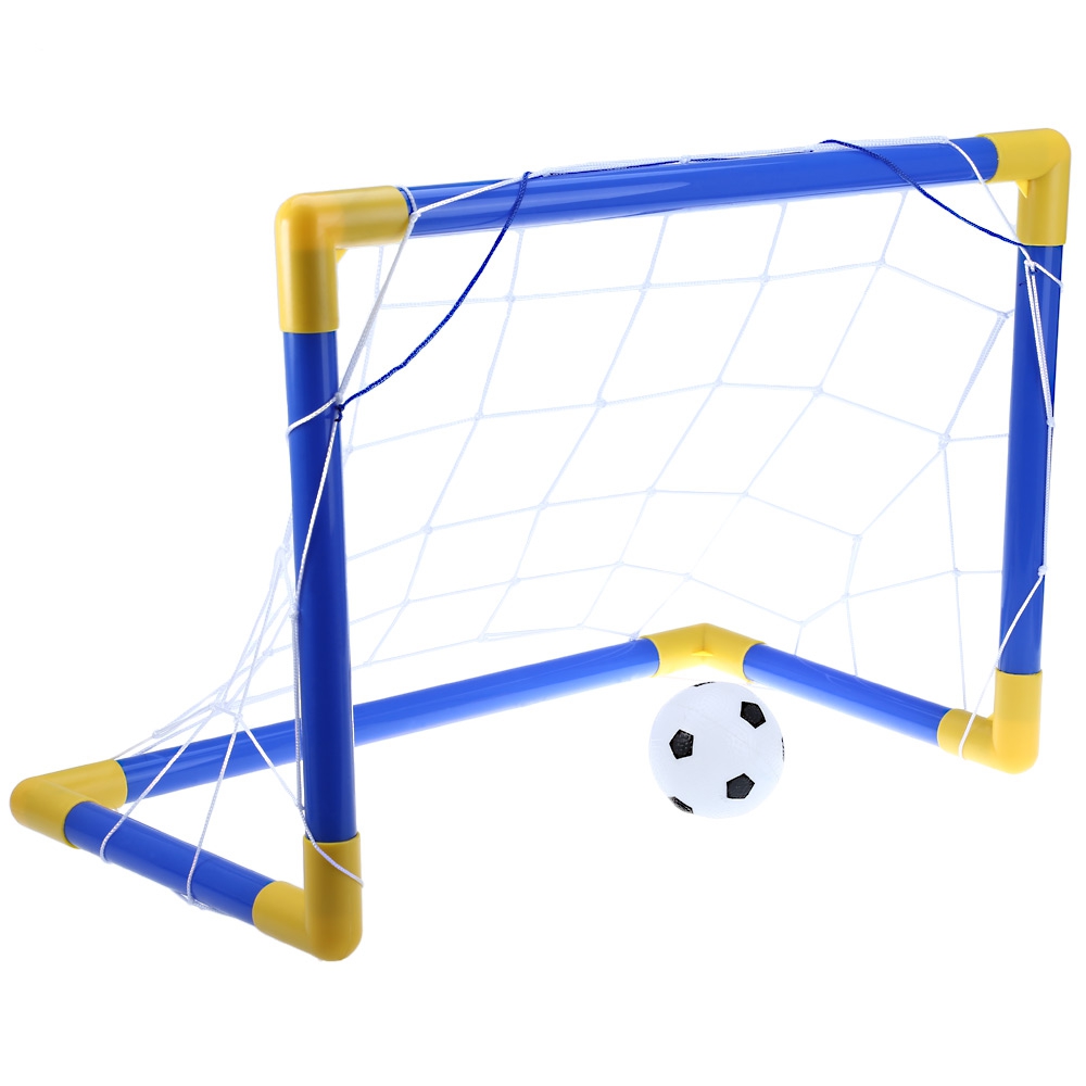 Set mini fotbal pentru copii - 2 porti + 1 minge. Usor de instalat.