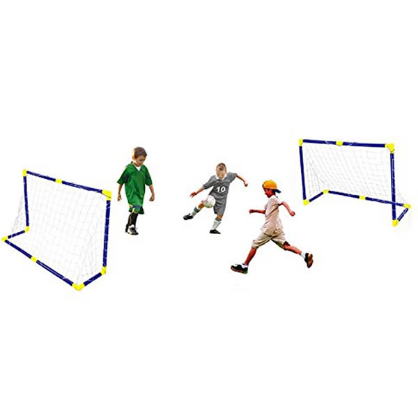 Set mini fotbal pentru copii - 2 porti + 1 minge. Usor de instalat.