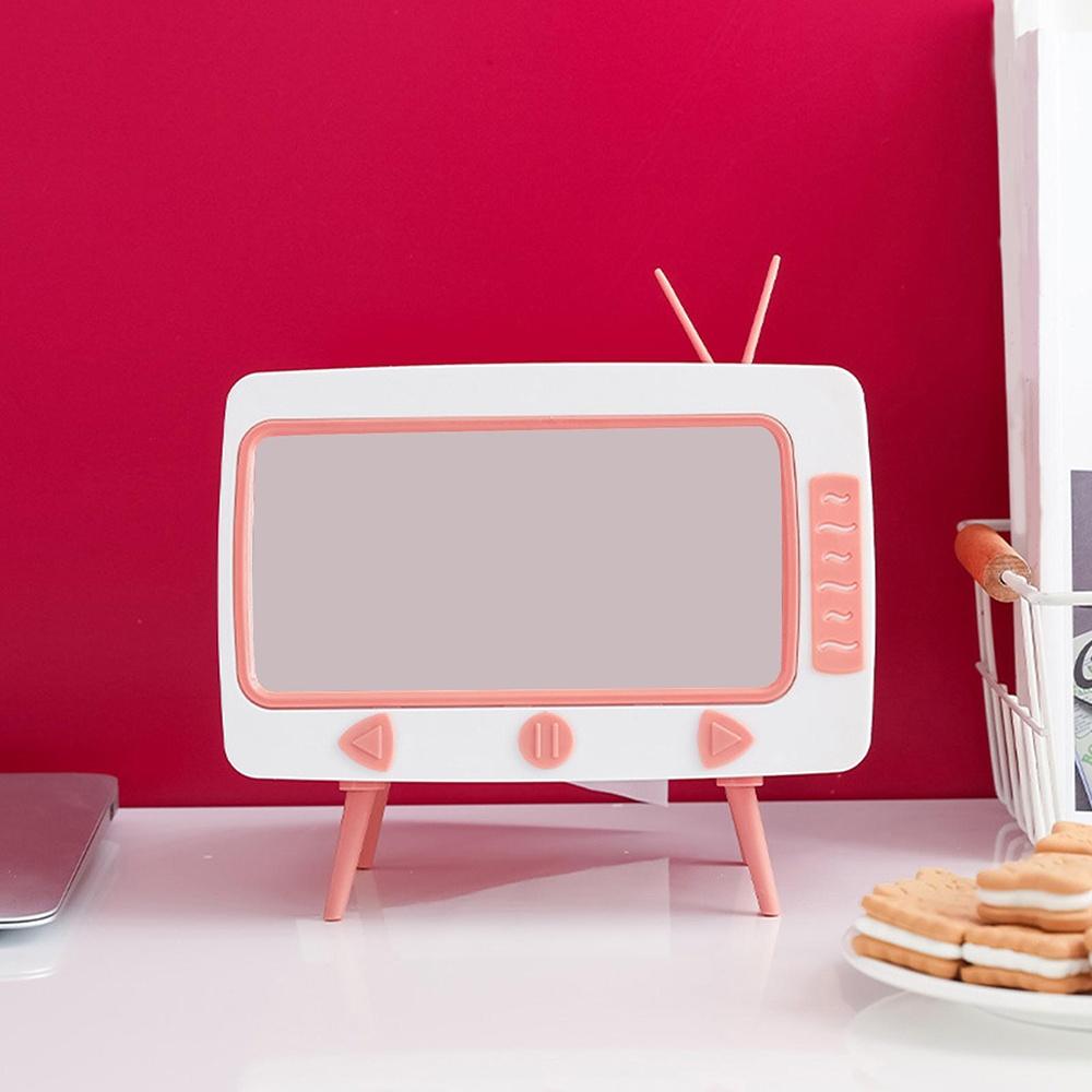 Cutie retro TV pentru servetele, cu suport de telefon