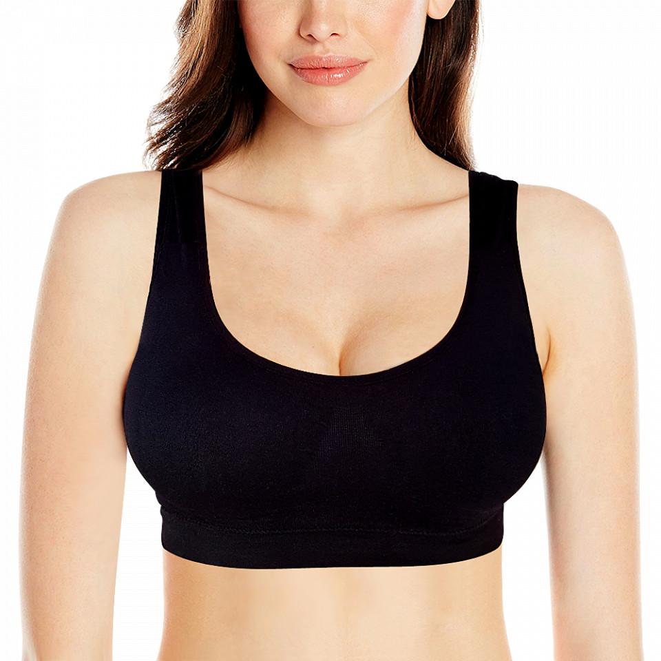 Set 3 x bustiera cu burete detasabil - S/M, L/XL