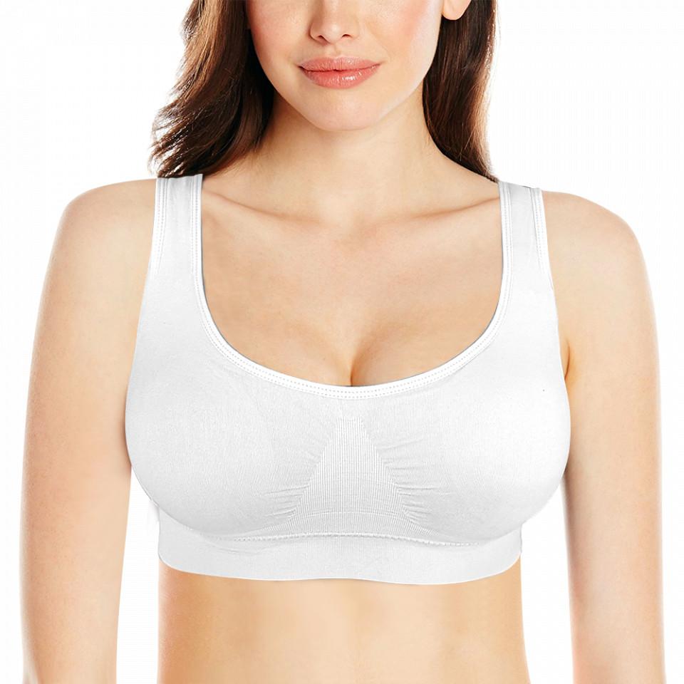 Set 3 x bustiera cu burete detasabil - S/M, L/XL