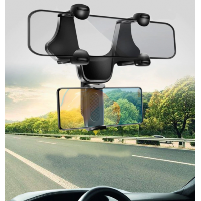 Suport auto pentru telefon cu prindere pe oglinda retrovizoare