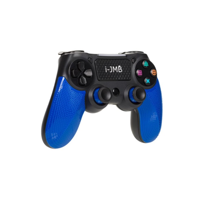 Controller de joc PS4 Wireless, vibratii duale, Negru/Albastru