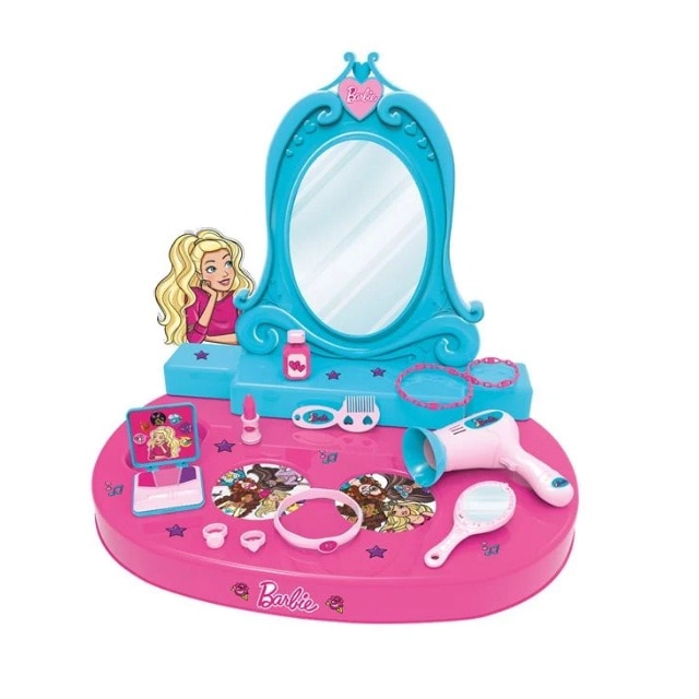 Cutie pentru bijuterii cu 10 accesorii, 58x12x39 cm, Barbie