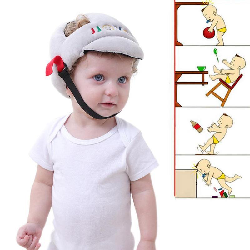Casca protectie bebelusi, dimensiune ajustabila, GRI