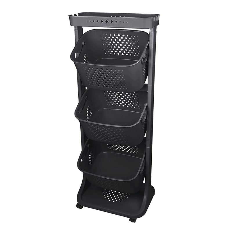 Organizator negru Kat Kat Basket, 43.7 x 33.2 x 112 cm