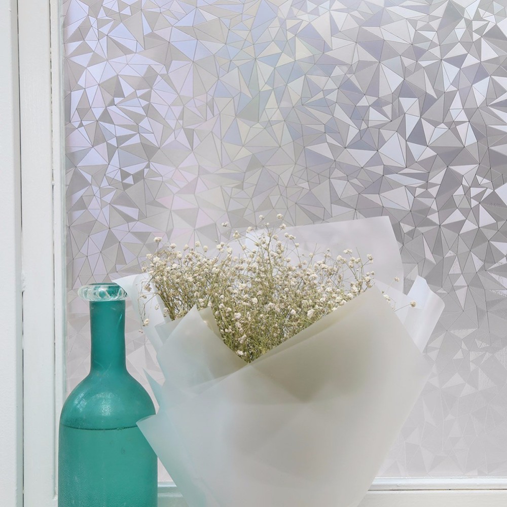 Folie geam cu efecte geometrice, 45 cm x 300 cm