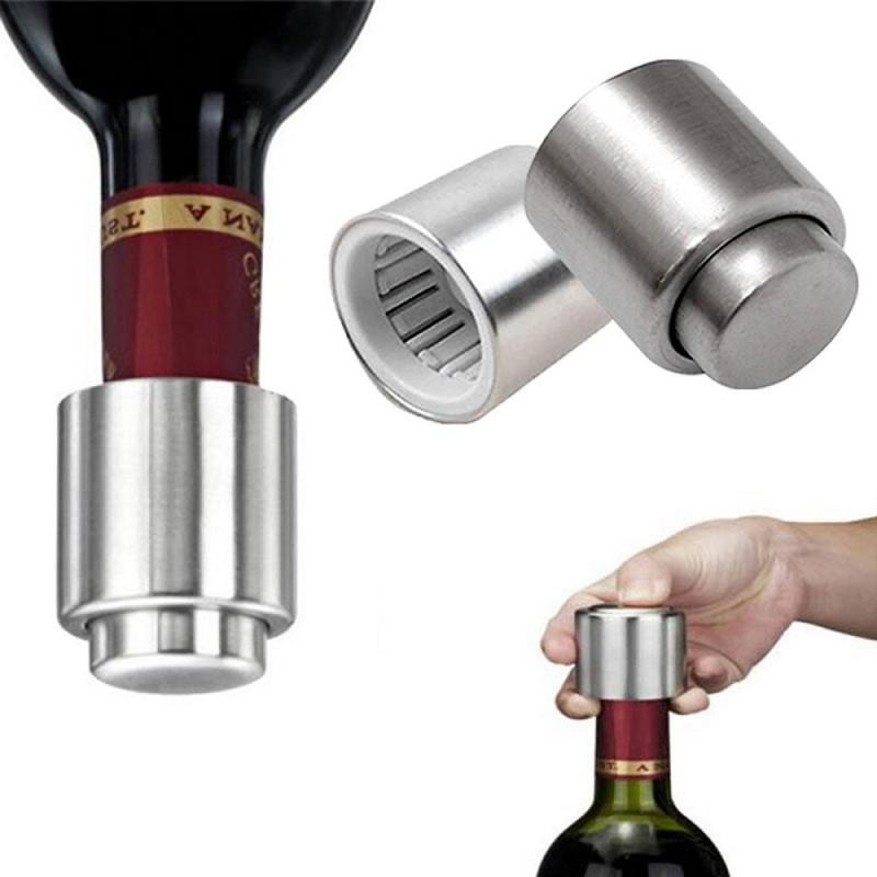 Set 2 x Dop vacuum pentru sticla de vin