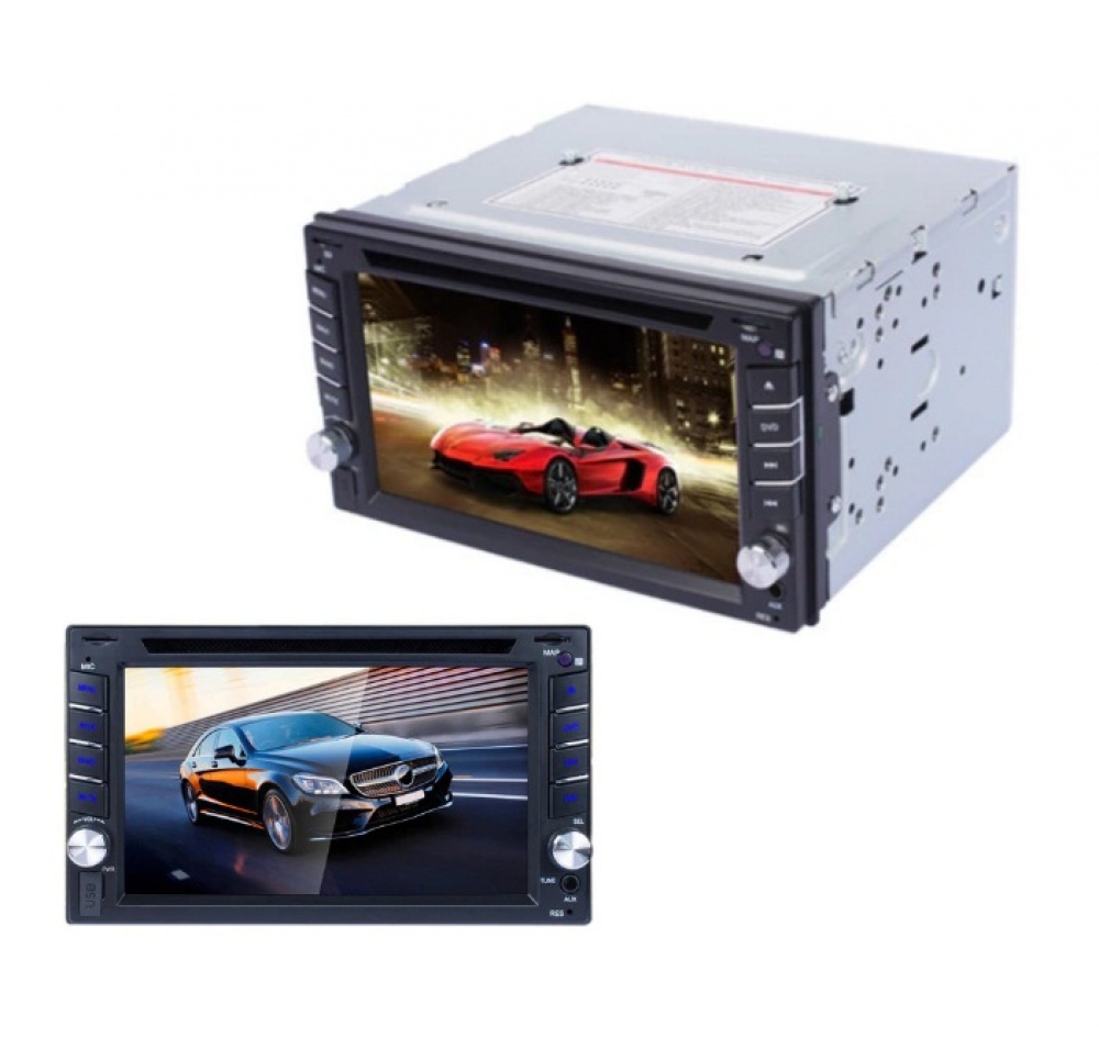 Player auto Multimedia CD-DVD GPS, telecomanda, functie marsarier