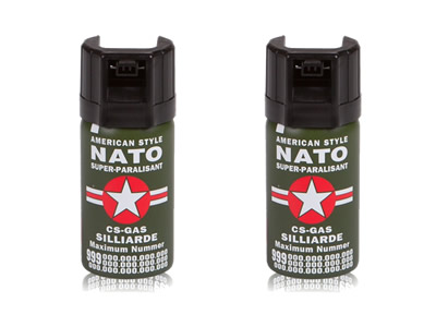 Set 2 Spray-uri Nato lacrimogen cu piper