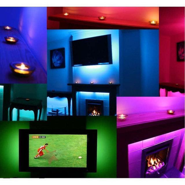 Set 3 x Banda LED RGB multicolor cu telecomanda 5 metri