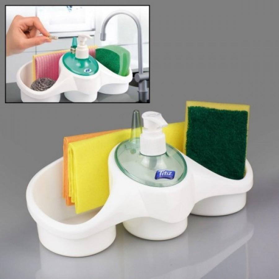 Dispenser triplu bucatarie + Dispenser detergent vase