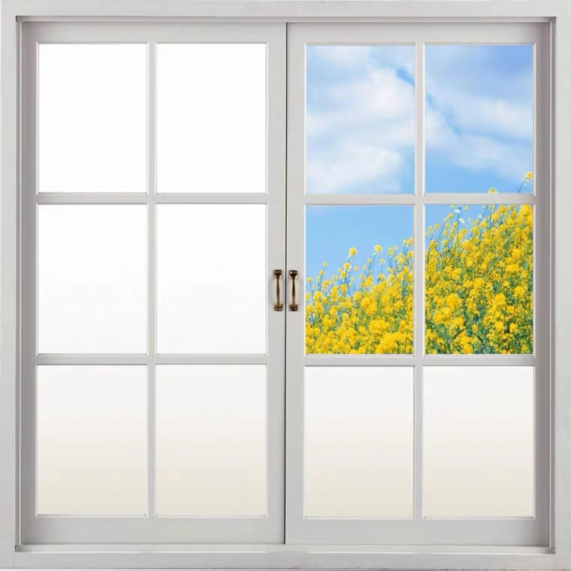 Folie decorativa mata pentru geam, 60 cm x 300 cm, Simple