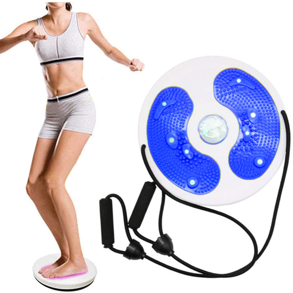 Disc rotativ de fitness cu corzi elastice