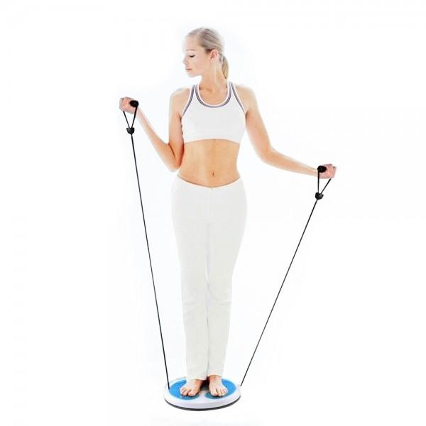 Disc rotativ de fitness cu corzi elastice