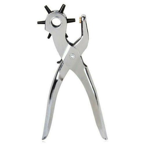 Cleste perforator pivotant cu 6 capete pentru gaurit curele