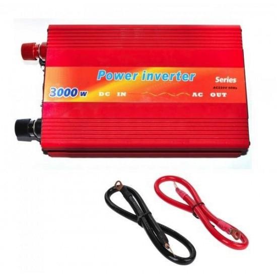 Invertor tensiune 12V-220V, putere 3000 W