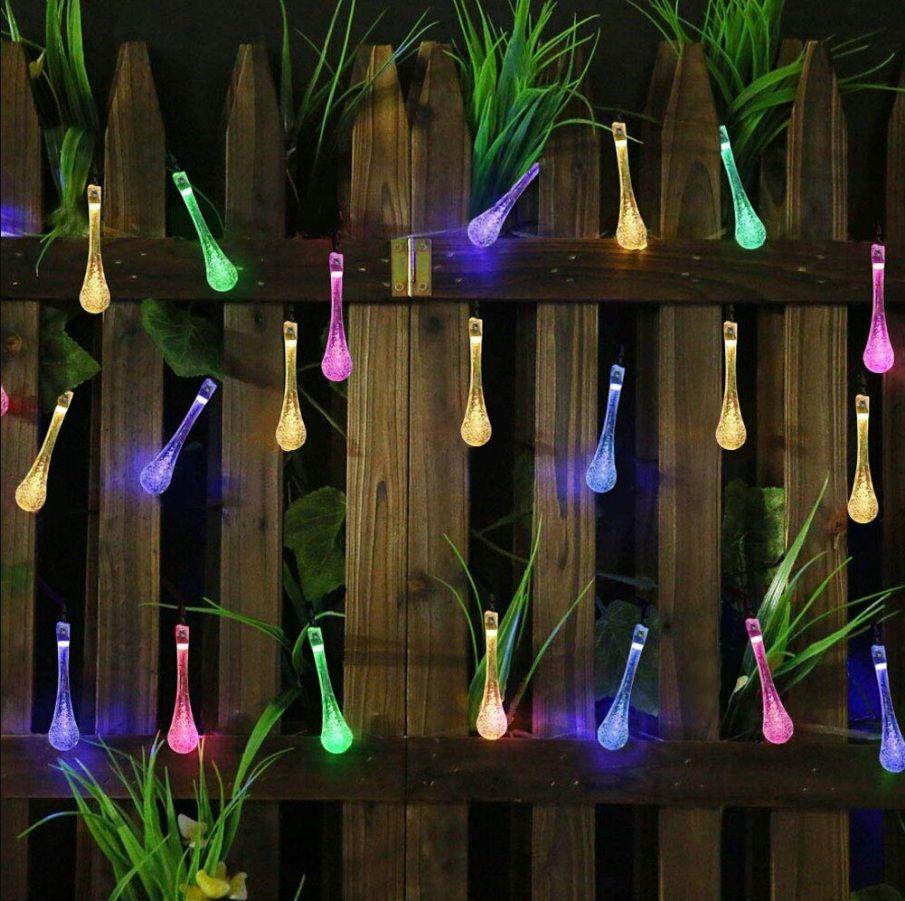 Instalatie solara cu 20 globulete LED Waterdrop, 5 M, Multicolor