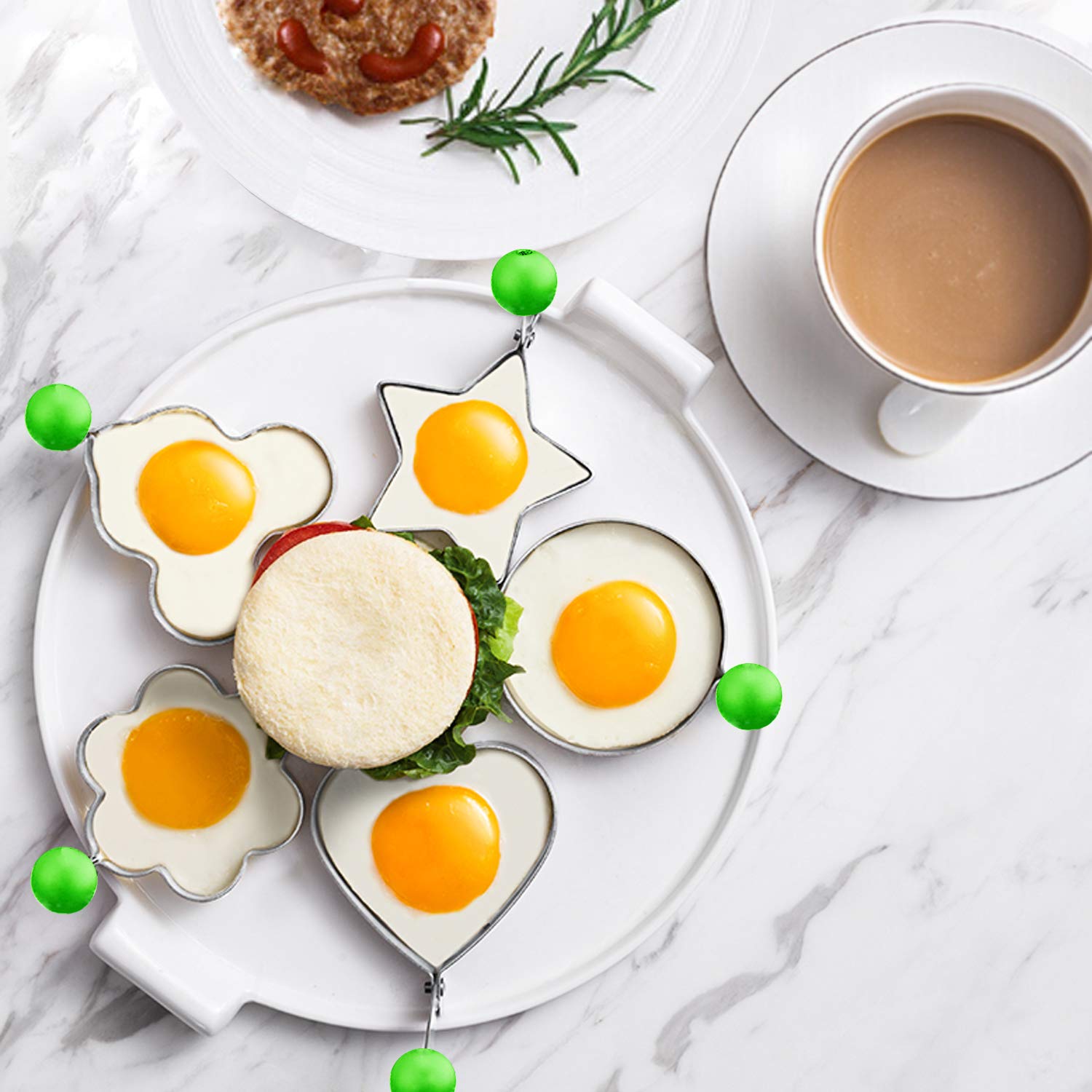 Set 5 forme pentru oua ochiuri sau micul dejun
