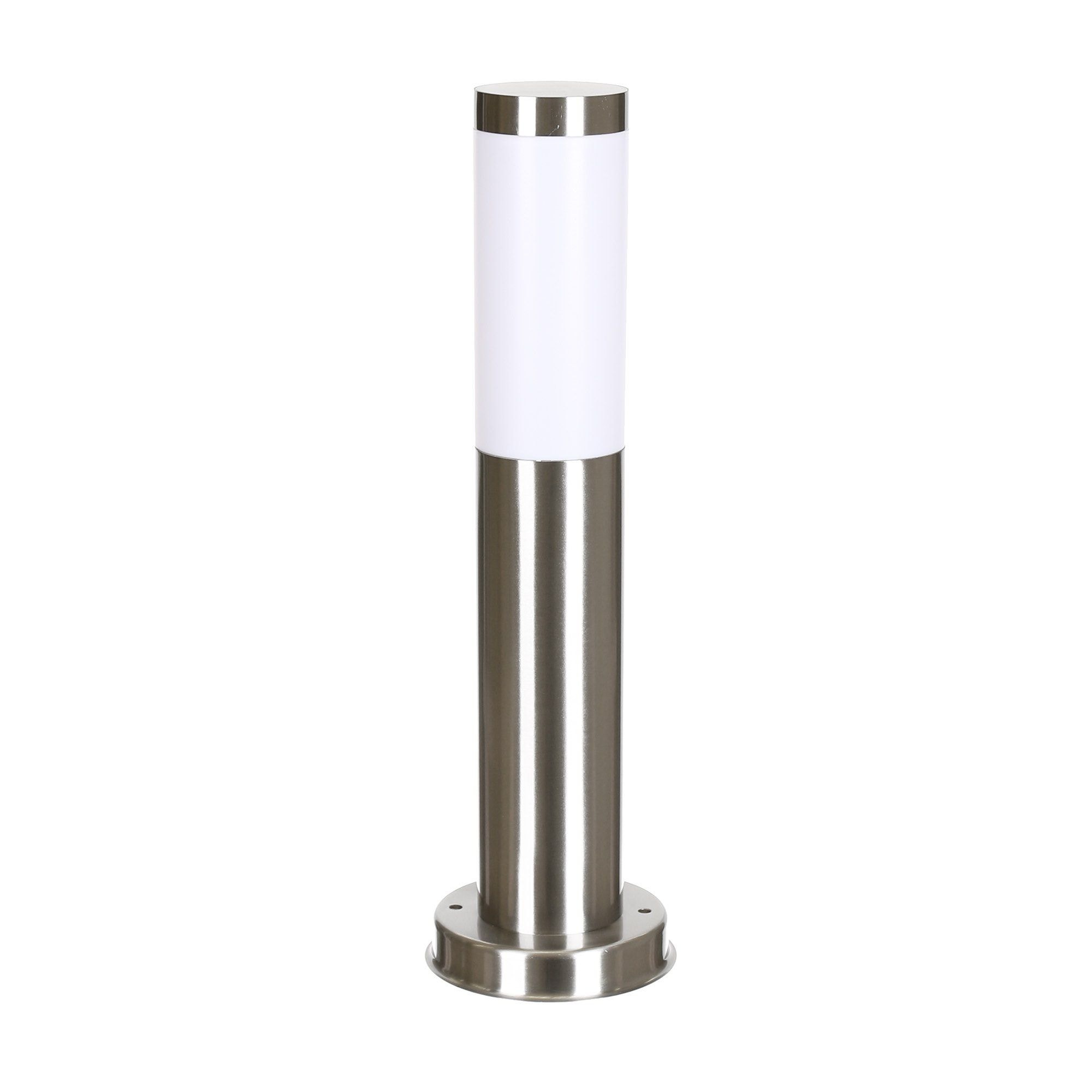 Stalp iluminat exterior, H 45 cm, IP 44, argintiu