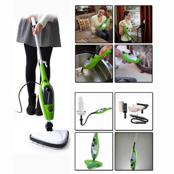 Mop electric cu aburi 10 in 1, aparat multifunctional