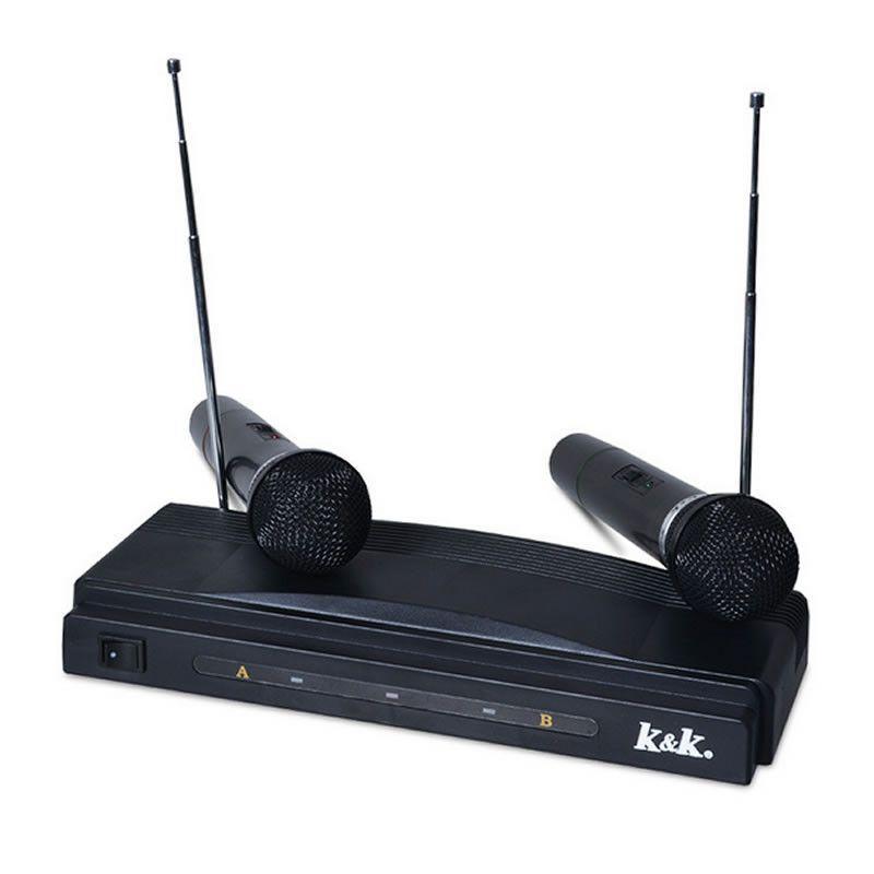 Set 2 microfoane wireless cu receiver AT-306