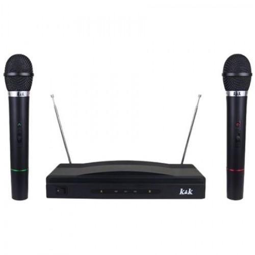 Set 2 microfoane wireless cu receiver AT-306