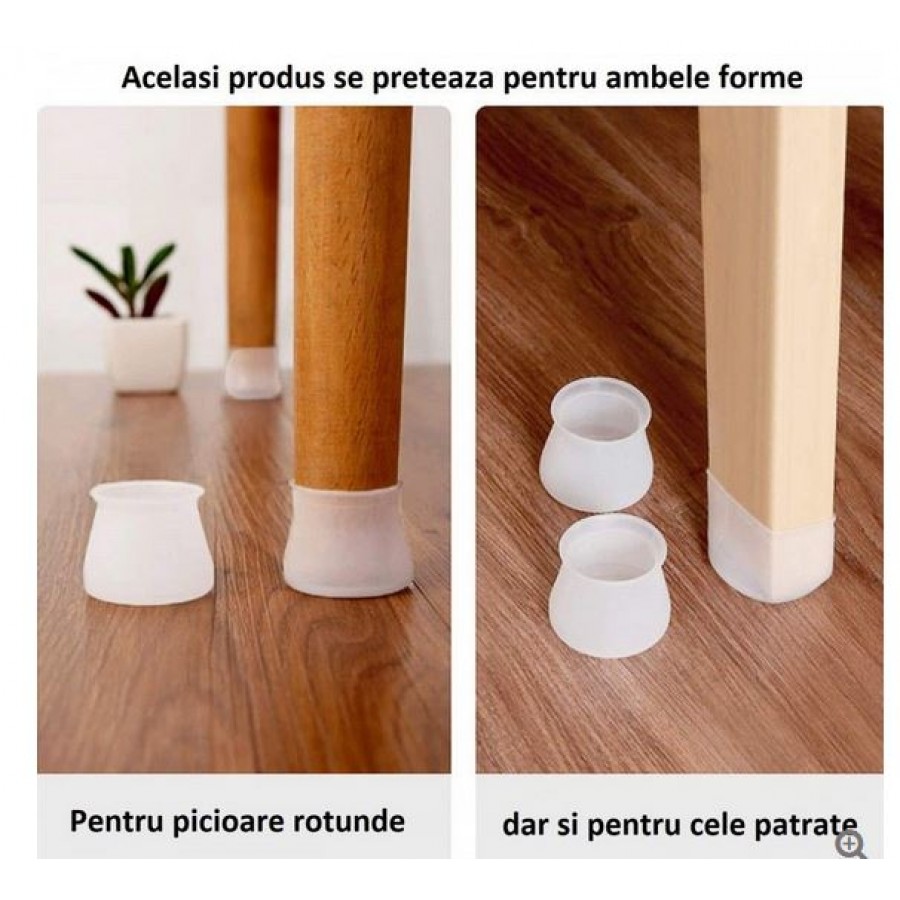 Set protectii din silicon pentru mobila sau picioarele scaunelor