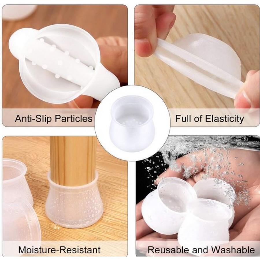 Set protectii din silicon pentru mobila sau picioarele scaunelor