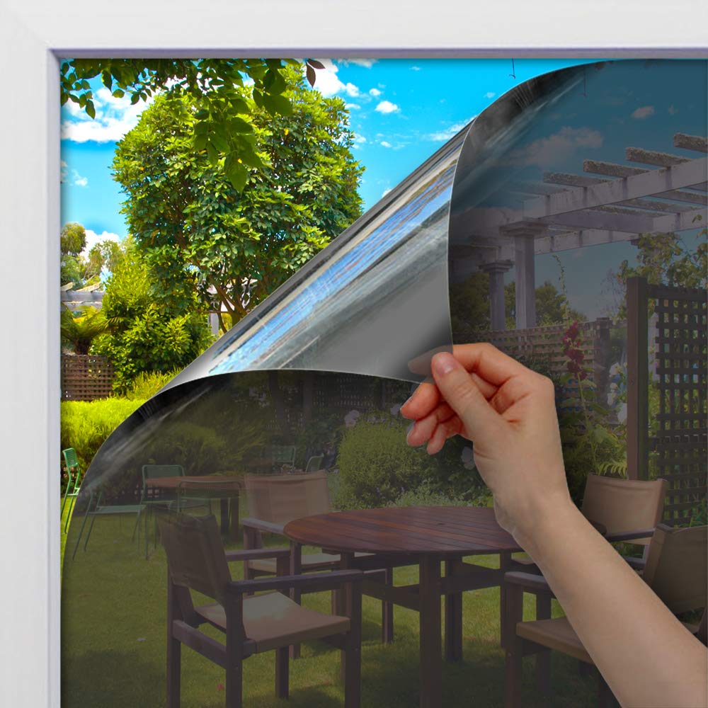 Autocolant pentru geamuri interioare, 45 x 100 cm, Negru