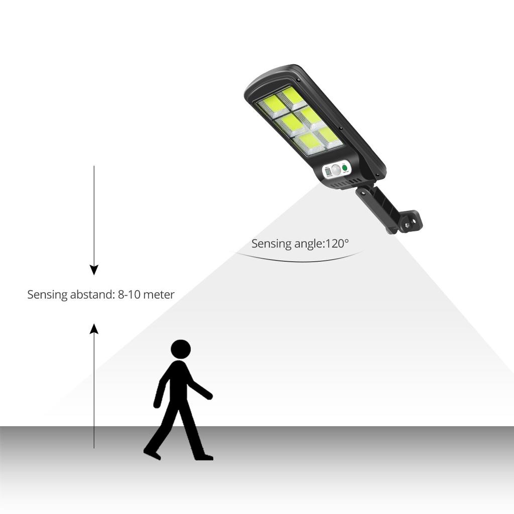 Lampa solara 6 LED SMD cu senzor de miscare si lumina