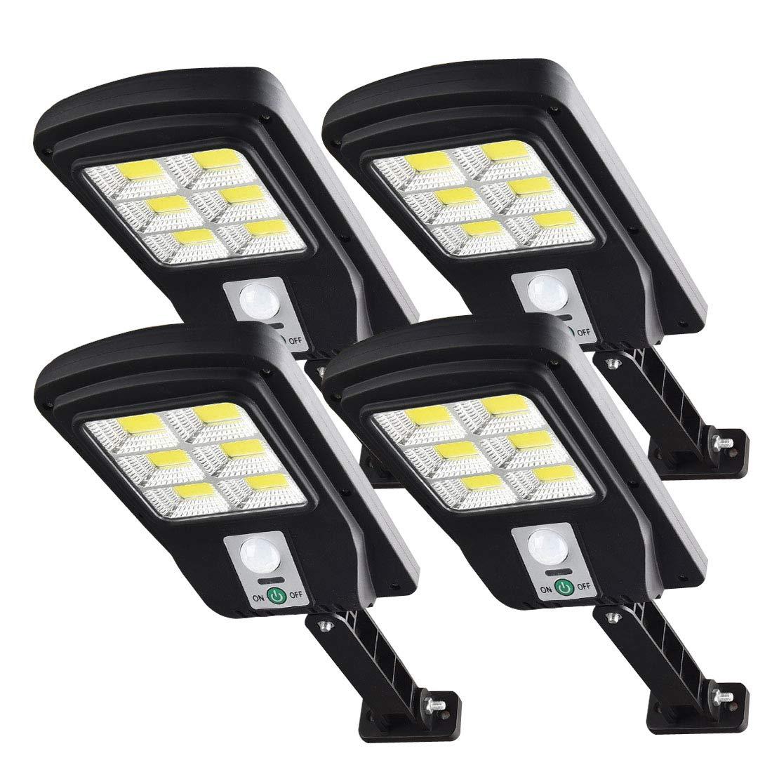 Set 4 x Lampa solara 6 LED SMD cu senzor de miscare si lumina