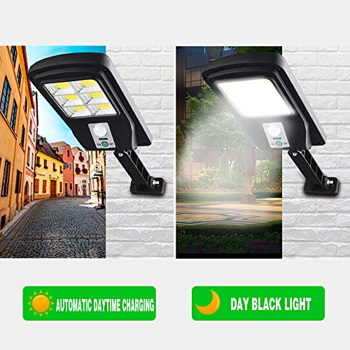 Set 4 x Lampa solara 6 LED SMD cu senzor de miscare si lumina