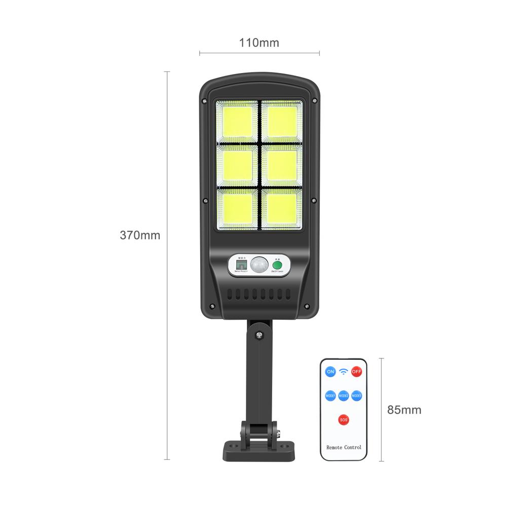 Set 4 x Lampa solara 6 LED SMD cu senzor de miscare si lumina
