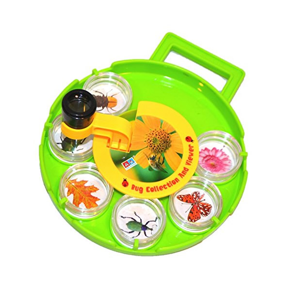 Microscop educativ pentru copii - caseta cu insecte