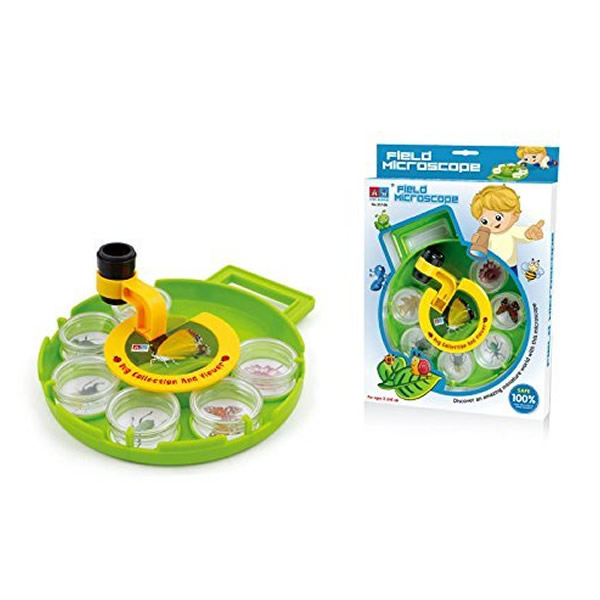 Microscop educativ pentru copii - caseta cu insecte