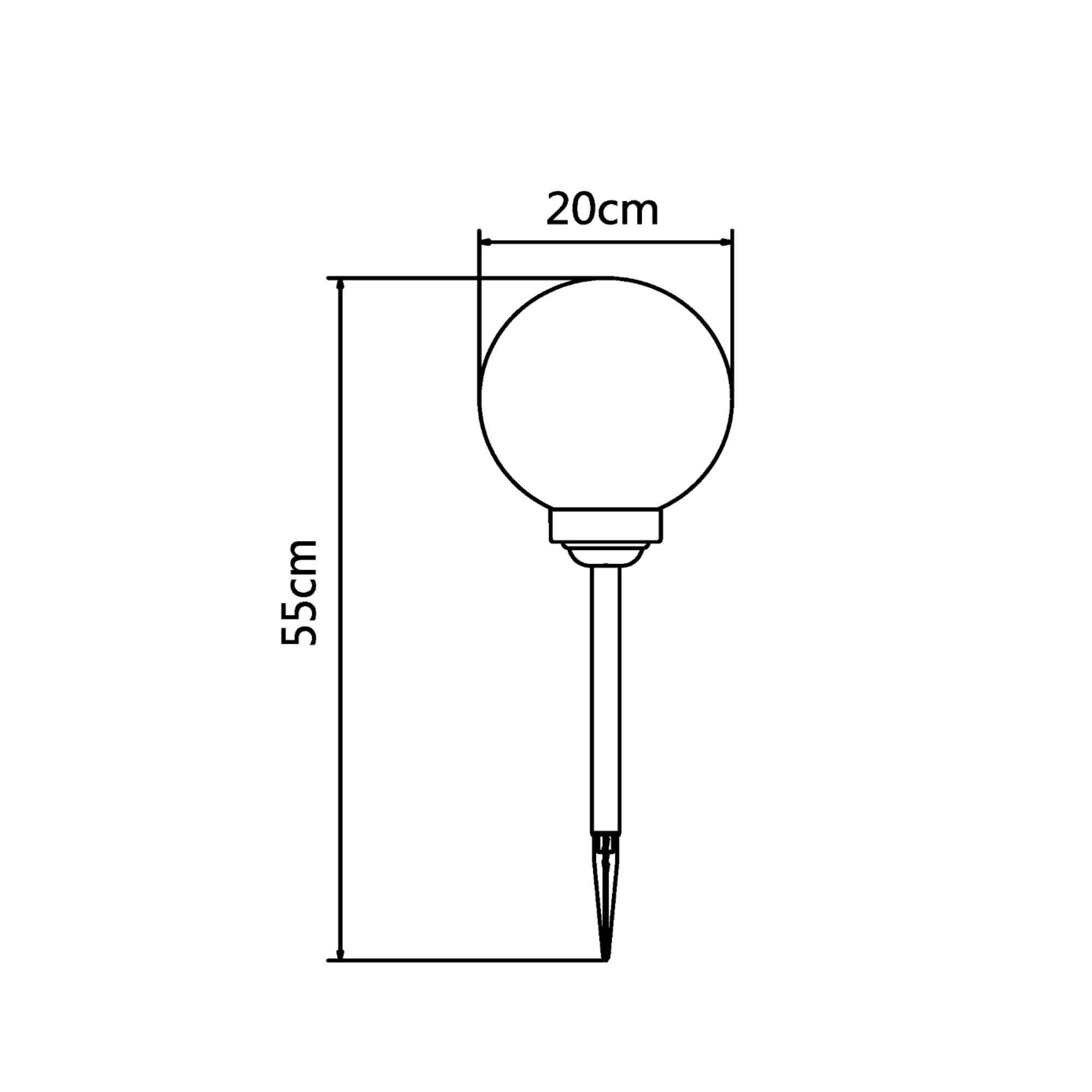 Set 2 x Lampa LED solara Inspire Tahoka, IP 44, 55 cm