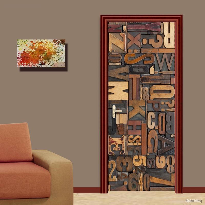 Autocolant decorativ pentru usa - 77 x 200 cm, Creative Letter