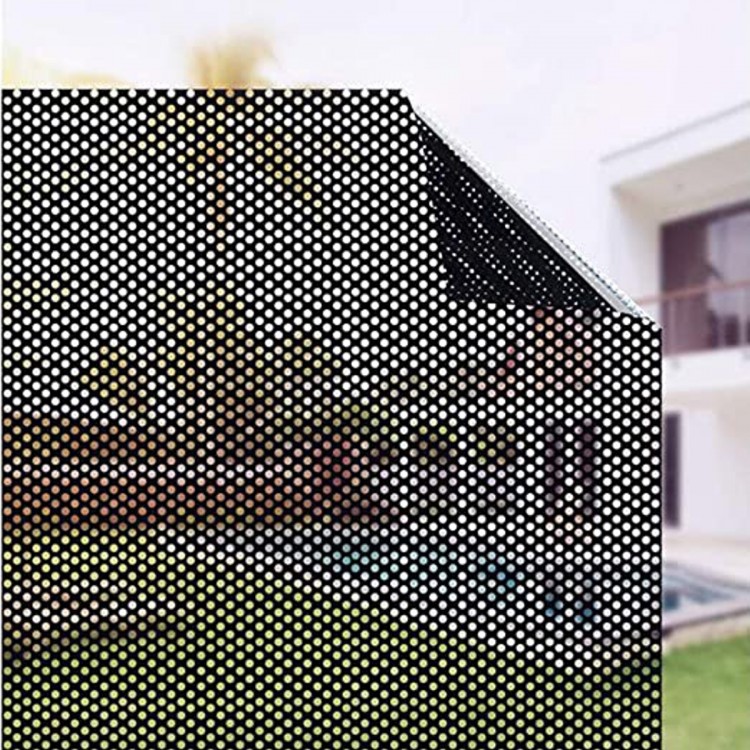 Autocolant geamuri, Negru, 45 x 300 cm