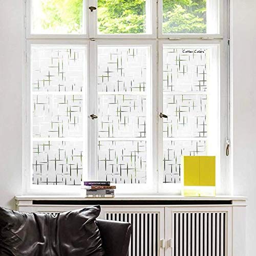 Folie decorativa pentru geam, 45 cm x 300 cm, Cross Pattern